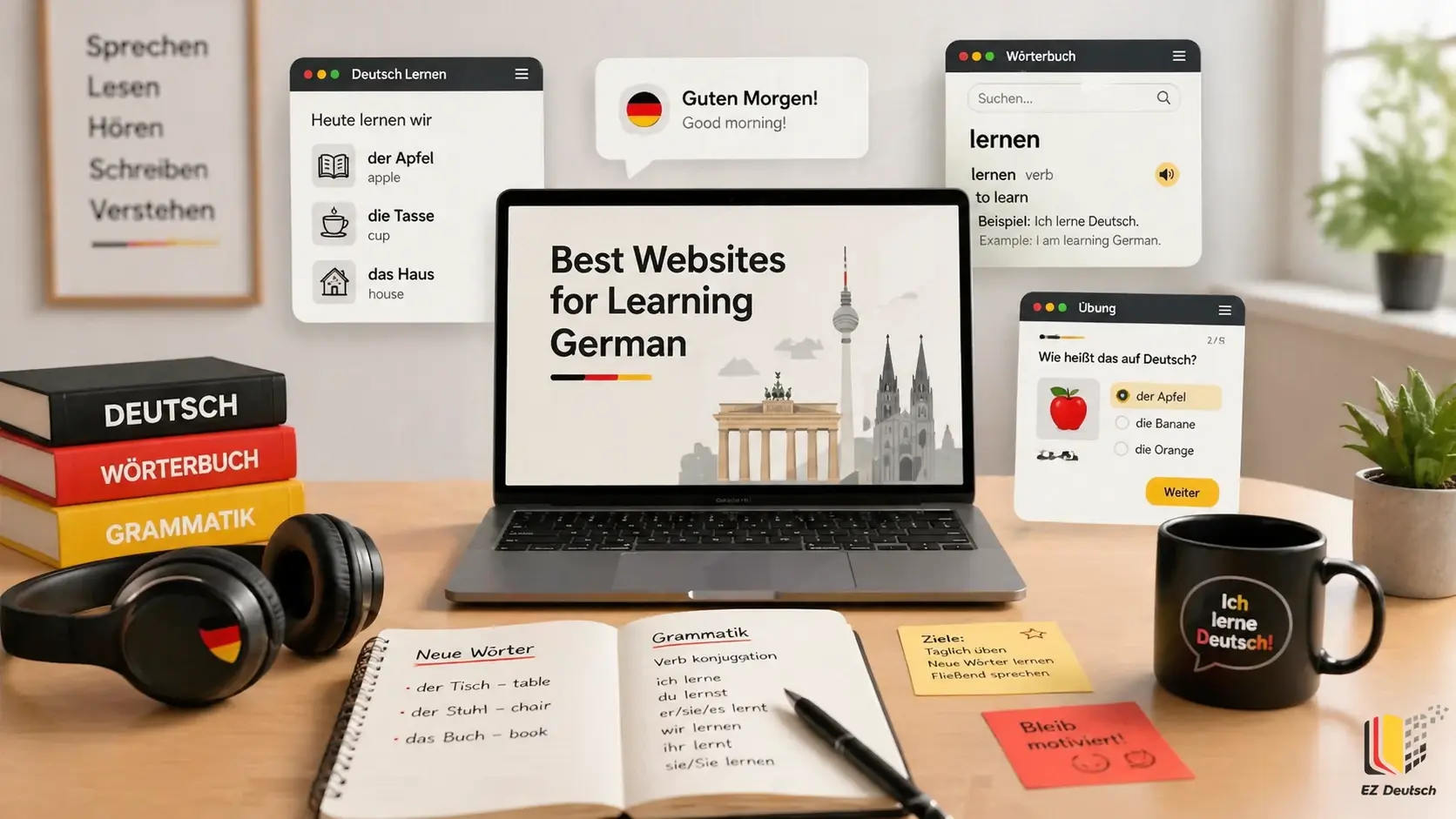 بهترین سایت‌ها برای یادگیری زبان آلمانی