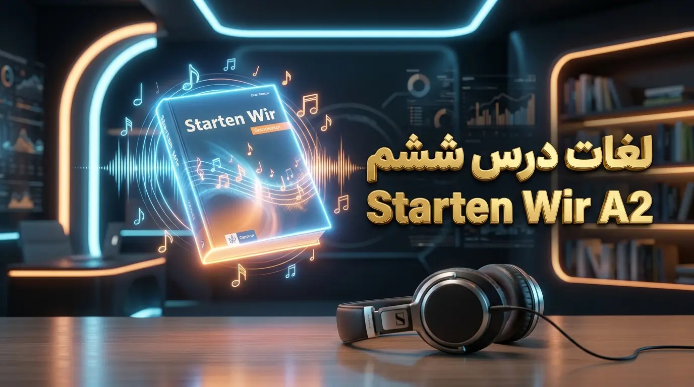 لغات درس ششم کتاب Starten Wir سطح A2 (همراه با تلفظ صوتی)
