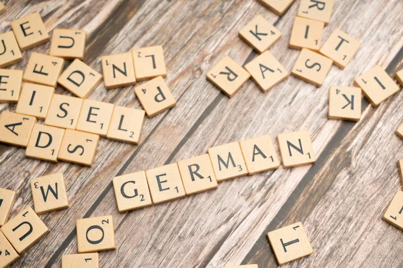 حروف انگلیسی کلمه German